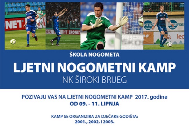 Škola nogometa NK Široki Brijeg organizira ljetni nogometni kamp