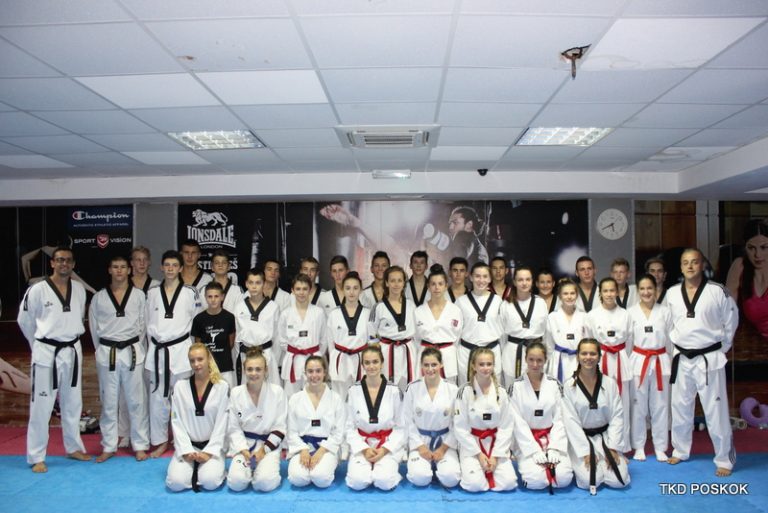 Ružica Crnogorac i David Bašić na okupljanju kandidata za odlazak na europska prvenstva u taekwondou