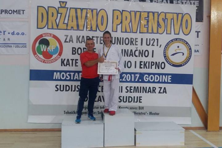 Ivana Galić iz Posušja izborila plasman na Svjetsko prvenstvo u karateu