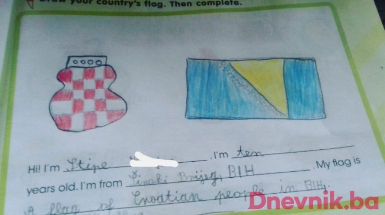Dječak iz Širokog Brijega: “Moja zastava je zastava Hrvatskog naroda u BiH i zastava Bosne i Hercegovine”