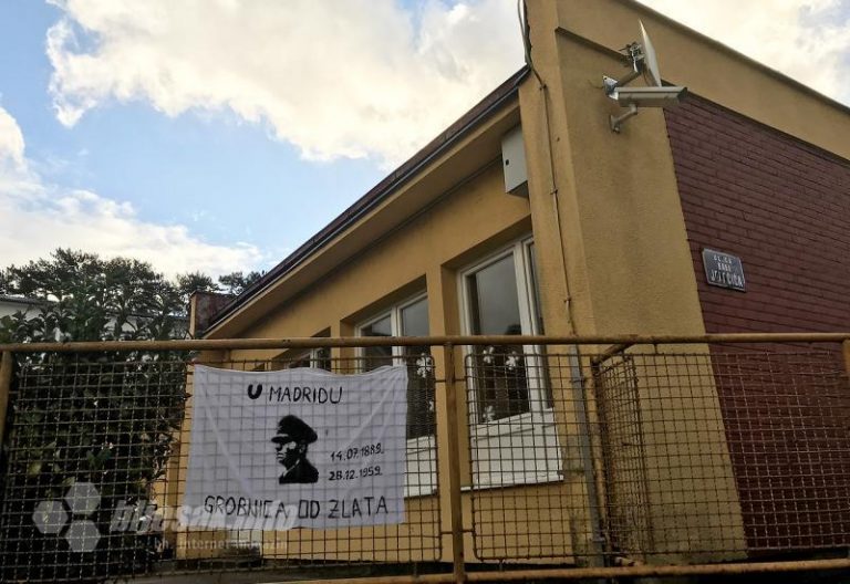 OBRAZOVANJE OD MALIH NOGU: Transparent s likom Ante Pavelića ispred dječjeg vrtića u Širokom Brijegu